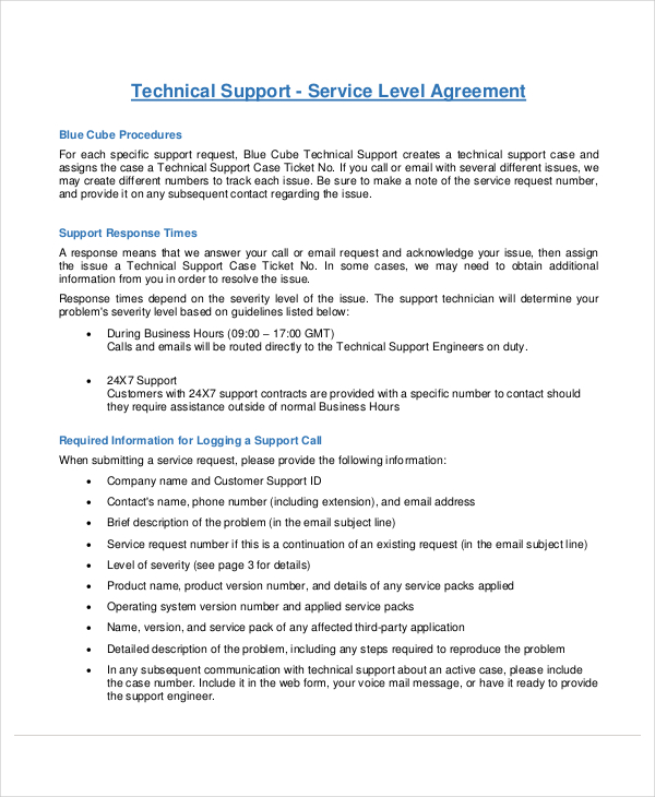 Service Level Agreement 22+ Free PDF, Word, PSD Documents Download