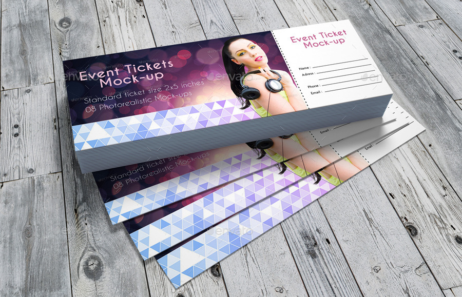 Download 21+ Event Ticket Mockups | Free & Premium Templates