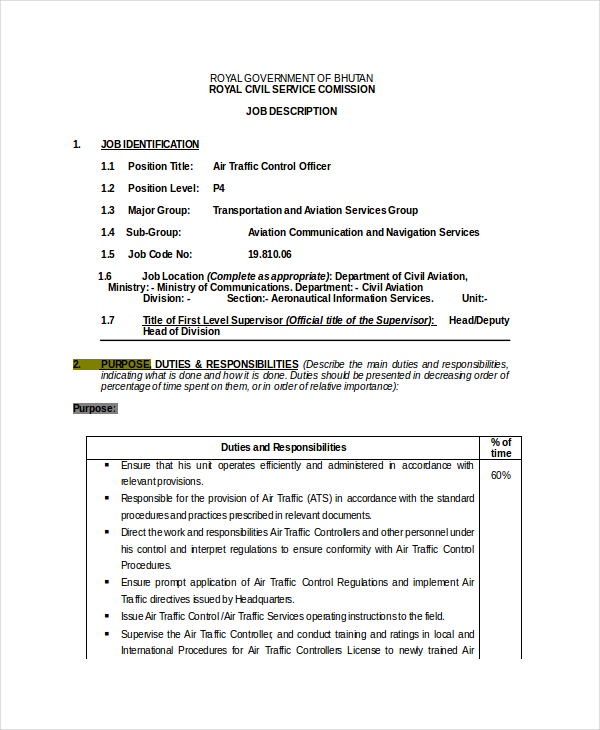 12+ Controller Job Description Templates PDF, DOCS