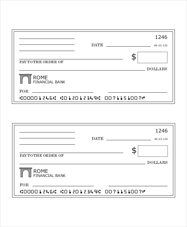 Payroll Check Templates - 10+ Free Printable Word, Excel & PDF