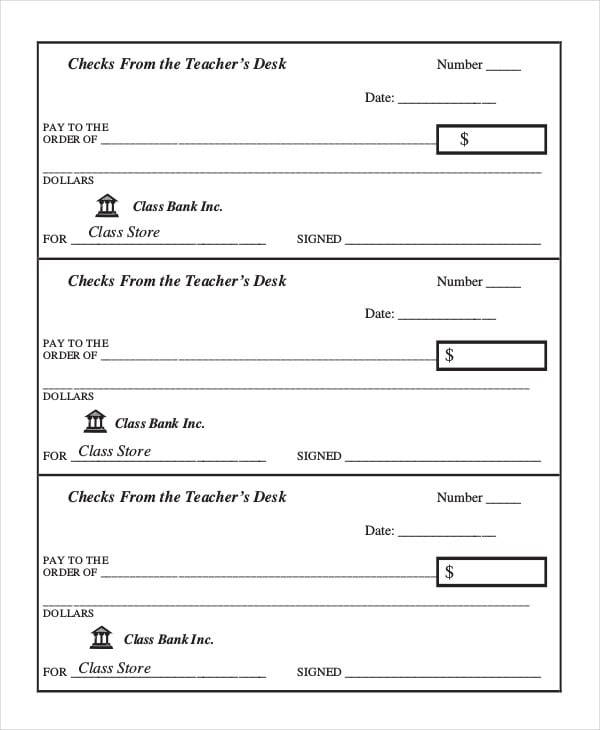 Blank Check Template 7+ Free PDF Documents Download