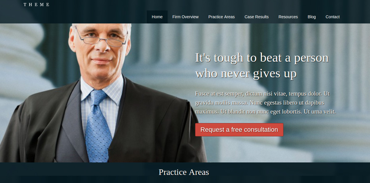 defence attorney law firm wordpress theme