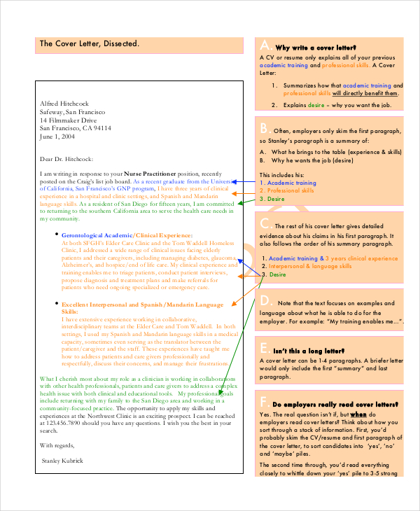 Nursing Cover Letter Example - 11+ Free Word, PDF ...