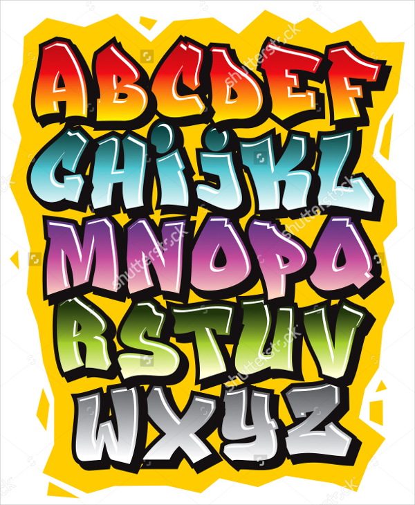 21 Graffiti Alphabet Styles Free Psd Eps Format Download Free Premium Templates