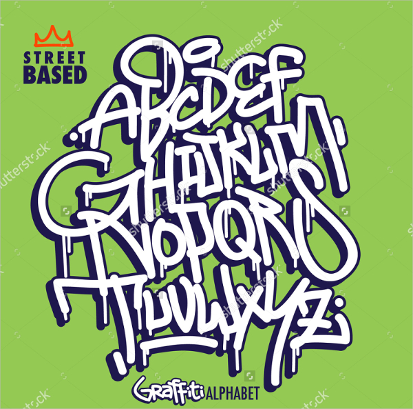 handlettering graffiti alphabet