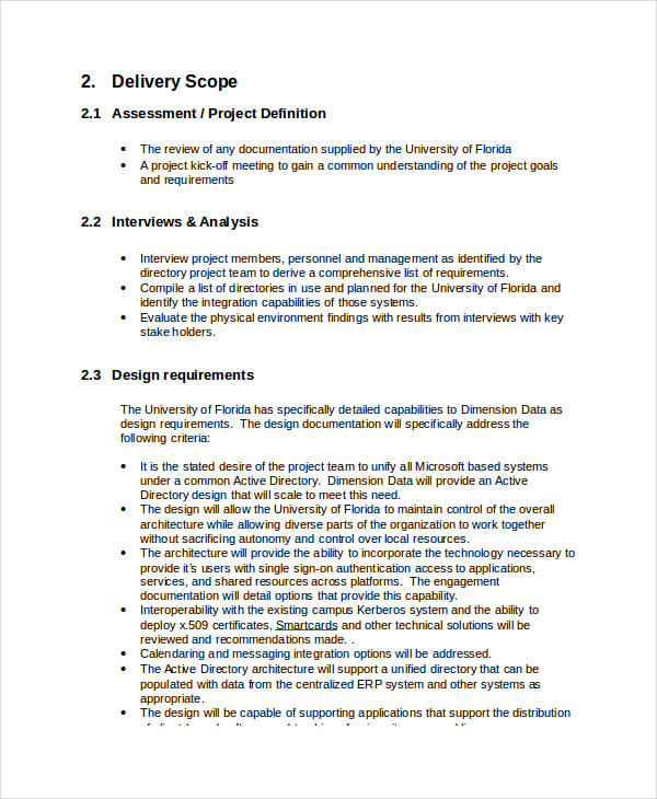 statement of work proposal template