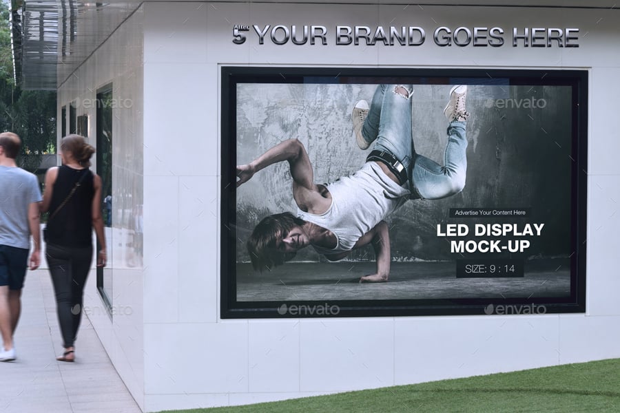 display advertising mock up