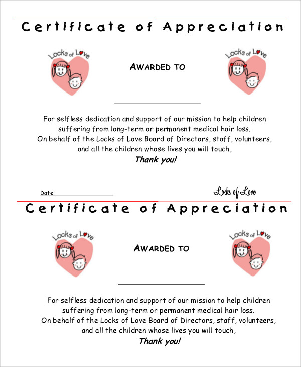 Certificate of Appreciation - 28+ Free PDF, PPT Documents Download