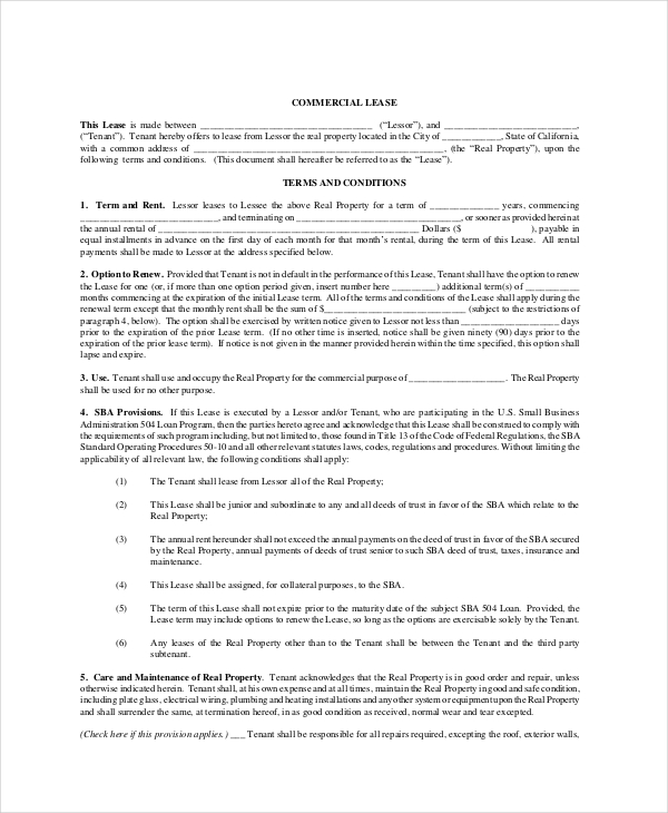 21+ Free Lease Agreement Templates - Word, PDF