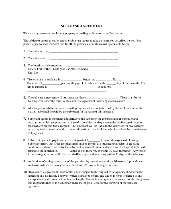 21+ Free Lease Agreement Templates - Word, PDF | Free & Premium Templates