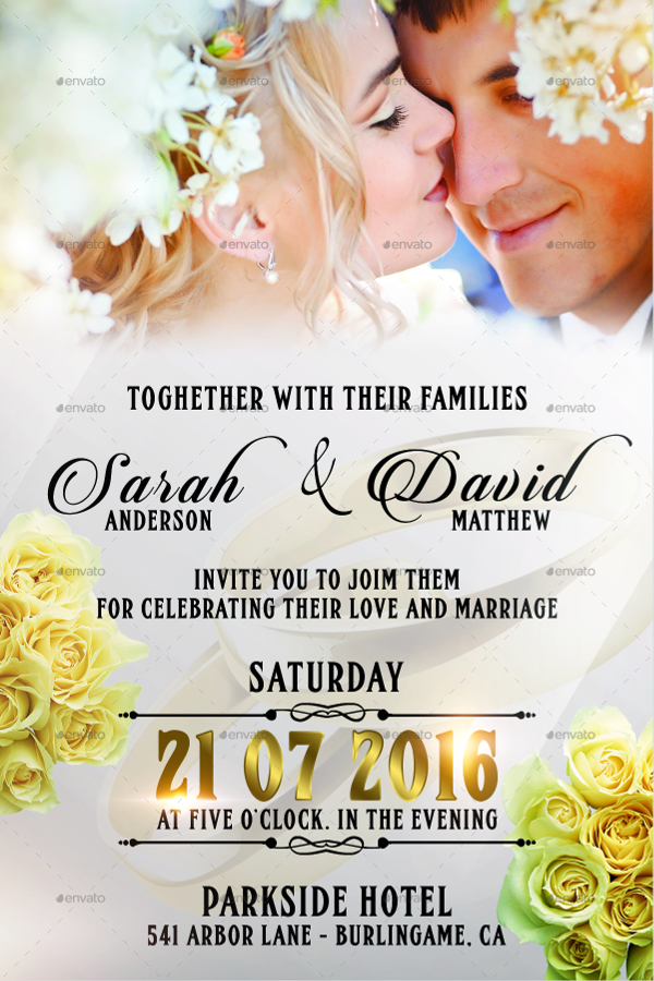 57 Examples of Wedding Invitations - PSD AI EPS Free