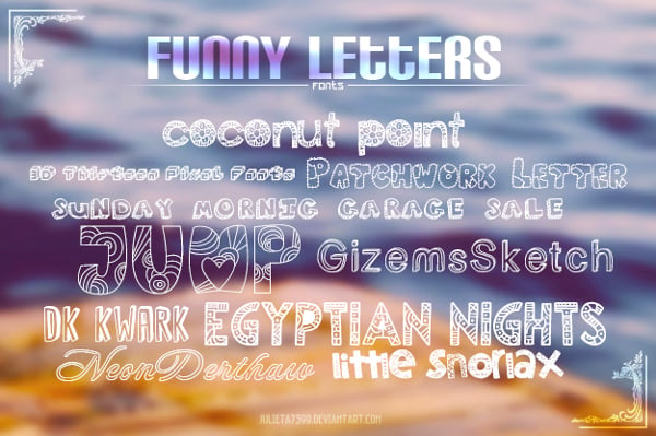 funny letter font