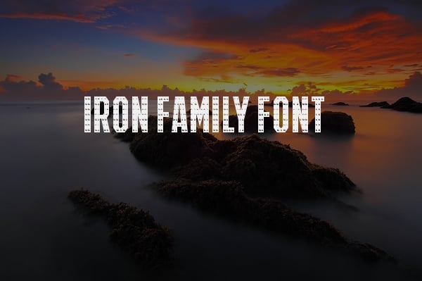 iron family font