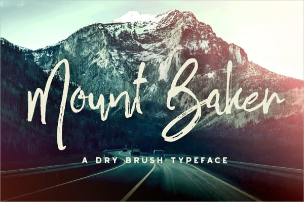mount baker brush font