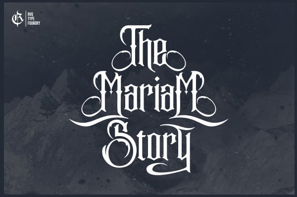 the mariam story font