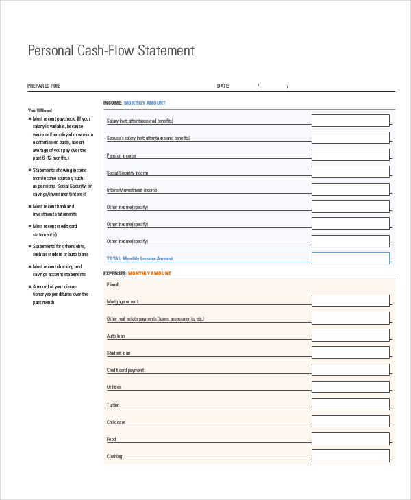 13 Cash Flow Statement Templates PDF Word AI 13 Cash Flow Statement Templates PDF Word AI