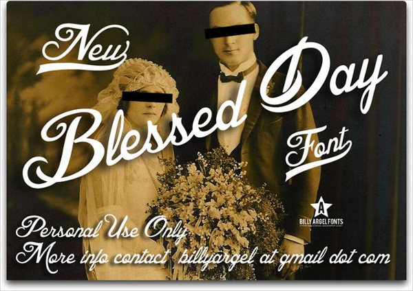 blessed day font download