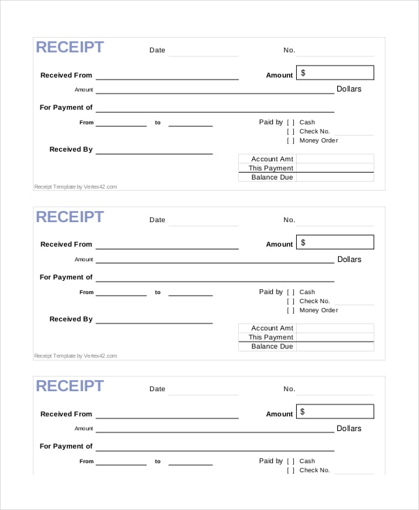 Cash Receipt Template 15+ Free Word, PDF Documents Download Free