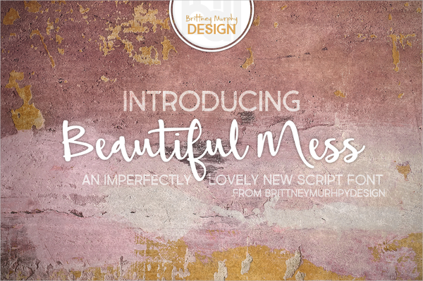 beautiful mess calligraphy font