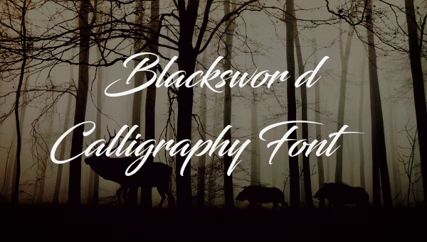 blacksword calligraphy font