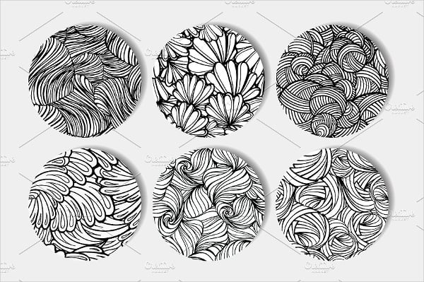 black and white abstract patterns