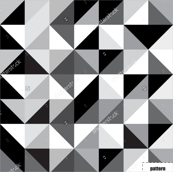 black-and-white-triangle-pattern