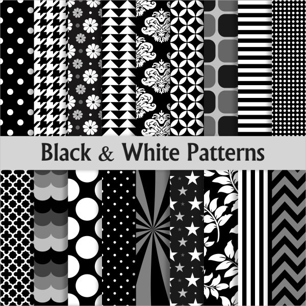 20+ Simple Black &amp; White Patterns - Free PSD, Vector AI, EPS Format ...