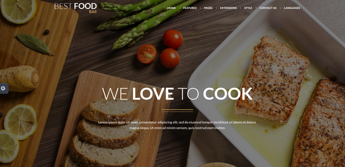 restaurant food recipe blog joomla template