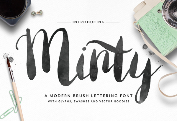 minty-font-brush-letter-typeface