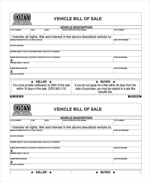 Bill of Sale Template - 15+ Free Word, PDF Documents Download | Free