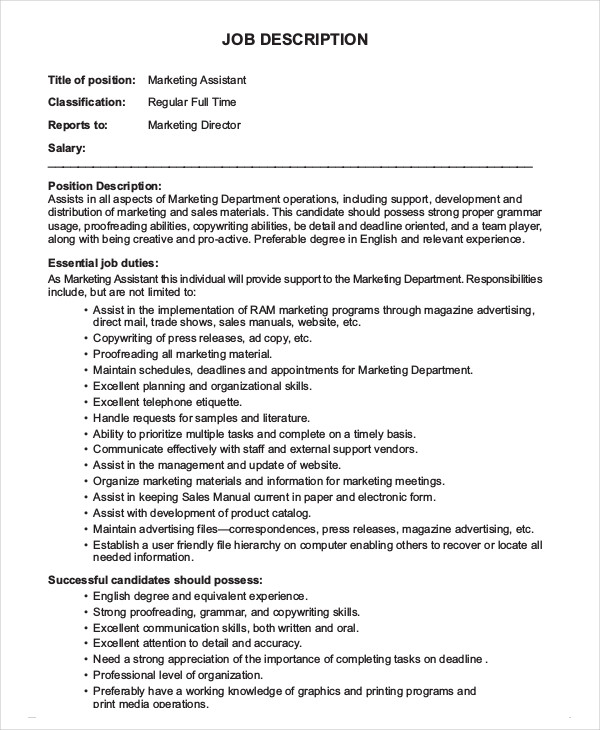 Director Of Sales Job Description Sample Master Of Template Document