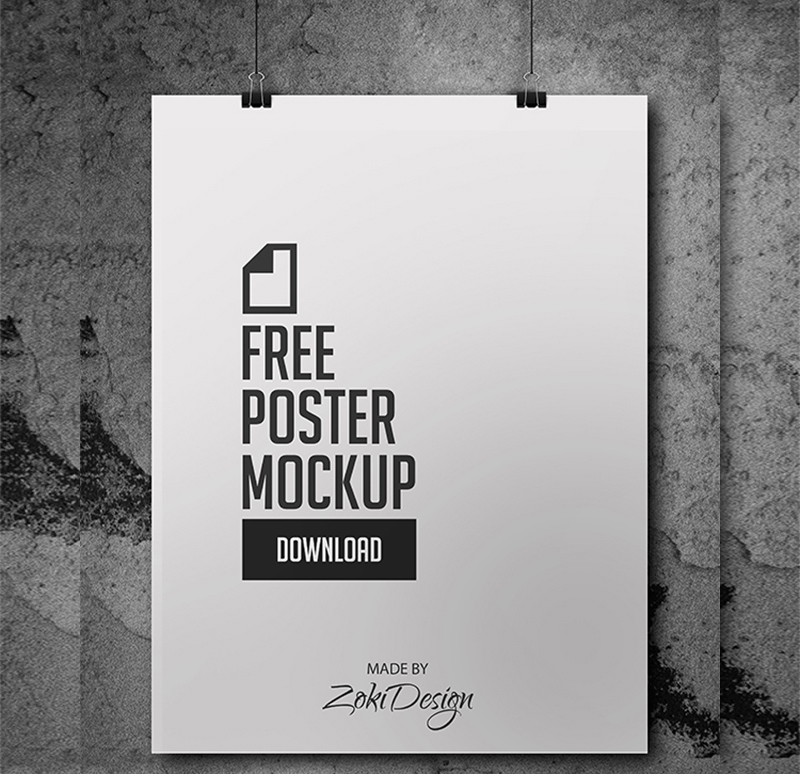 free poster mockup design