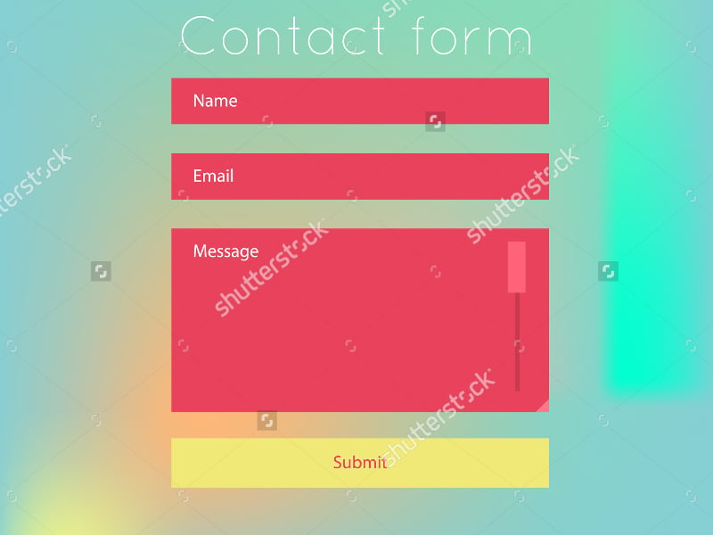 graphic user interface form
