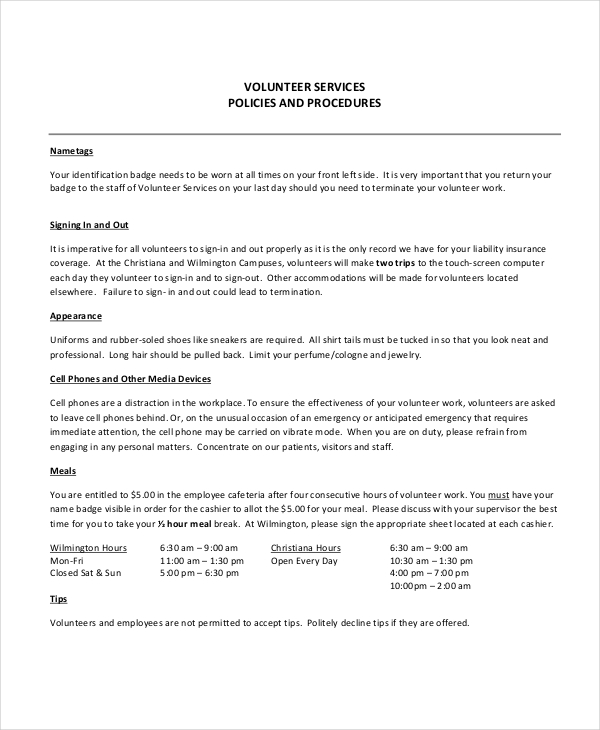 Training Documentation Template Word