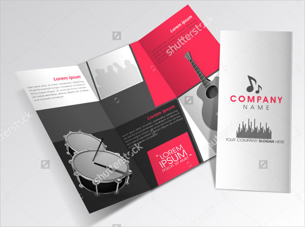 professional business tri fold brochure