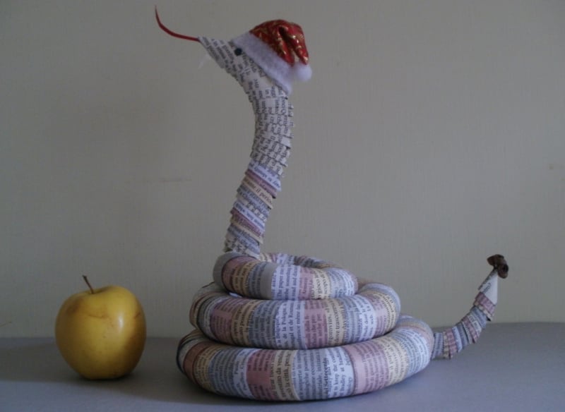 d paper art of snake
