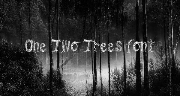 one two trees font