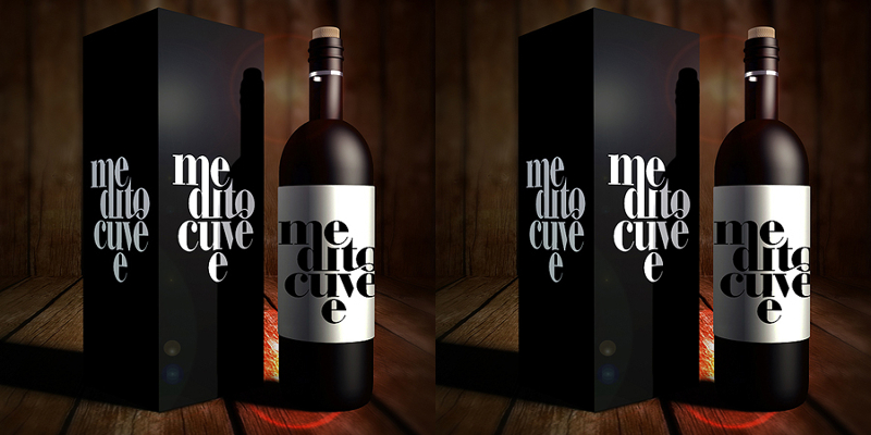 Download Black Matte Champagne Bottle - Black Matte Lambrusco Wine Bottle Mockup in Bottle Mockups ...