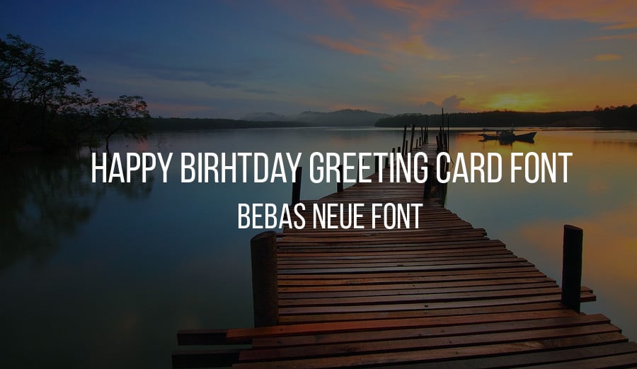 happy birhtday greeting card font otf download