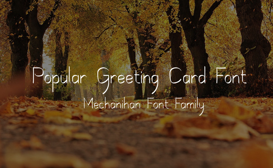 19+ Greeting Card Fonts