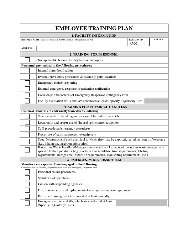 17 Training Plan Templates Word PDF Apple Pages