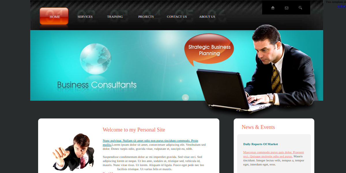 free business consulting website template