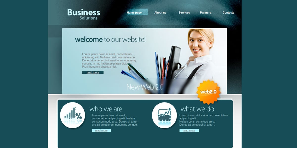 business solutions consulting website template