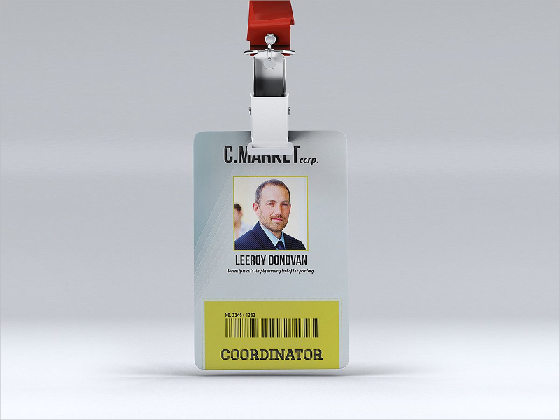 attractive company id card design