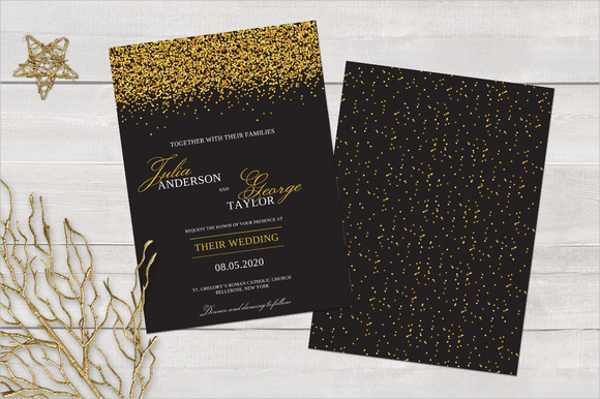 modern wedding invitation template