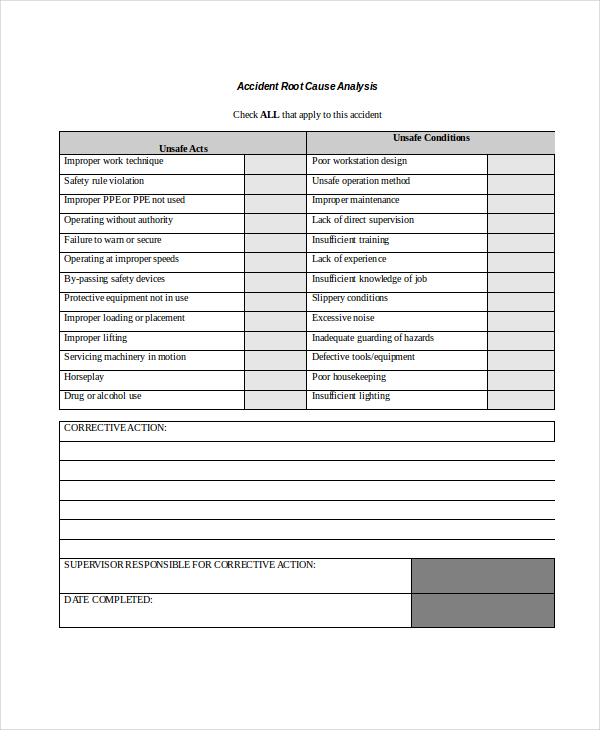 18+ Simple Root Cause Analysis Templates - Word, PDF