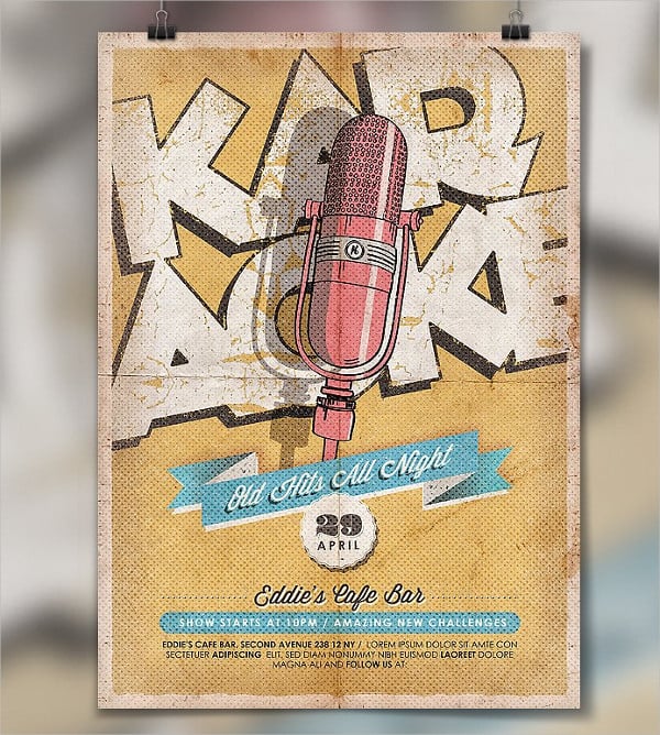 karaoke-vintage-poster