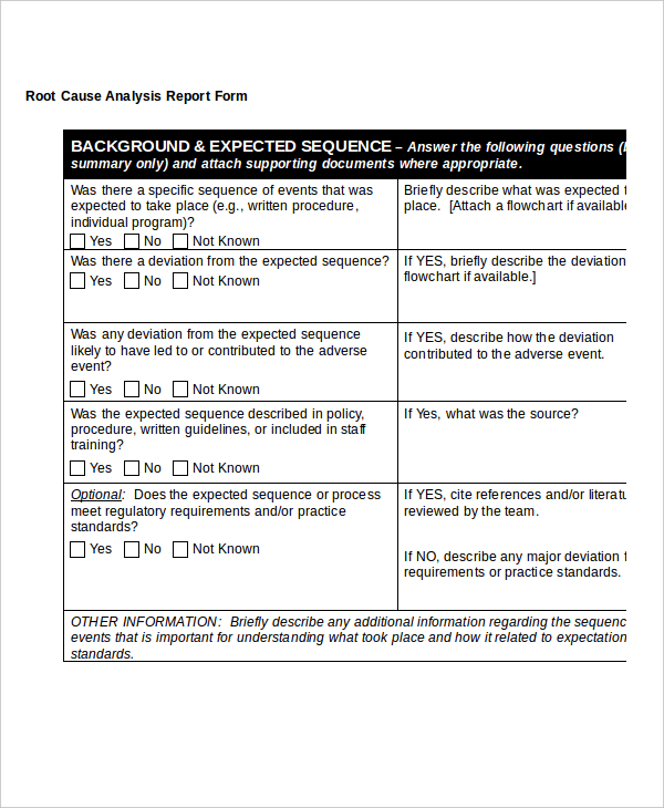 18+ Simple Root Cause Analysis Templates - Word, PDF