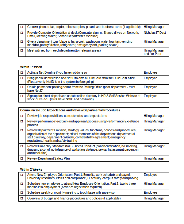 Checklist Template - 19+ Free Word, Excel, Pdf Documents Download