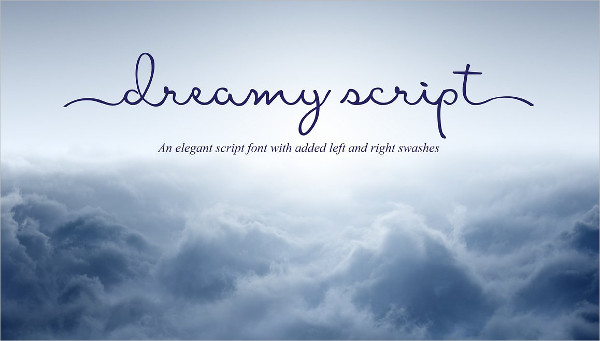 dreamy script font